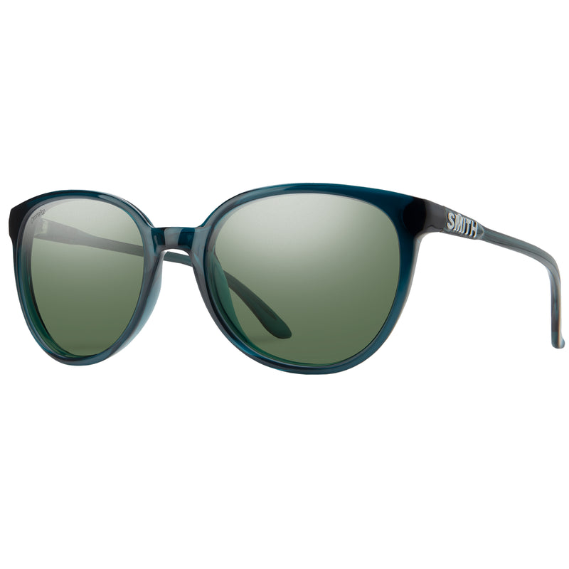 Load image into Gallery viewer, Smith Cheetah Polarized Sunglasses - Pacific Crystal/ChromaPop Gray Green
