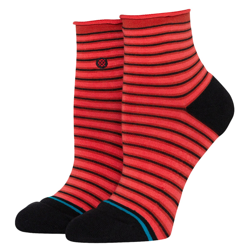 Load image into Gallery viewer, Stance Women&#39;s Red Fade Quarter Socks
