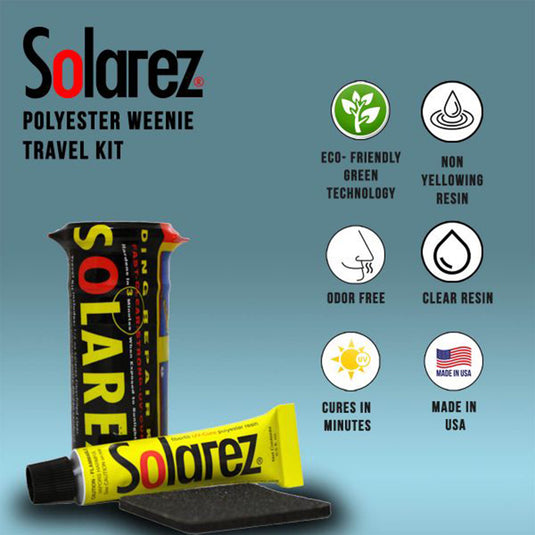 Solarez Polyester Weenie Travel Ding Repair Kit