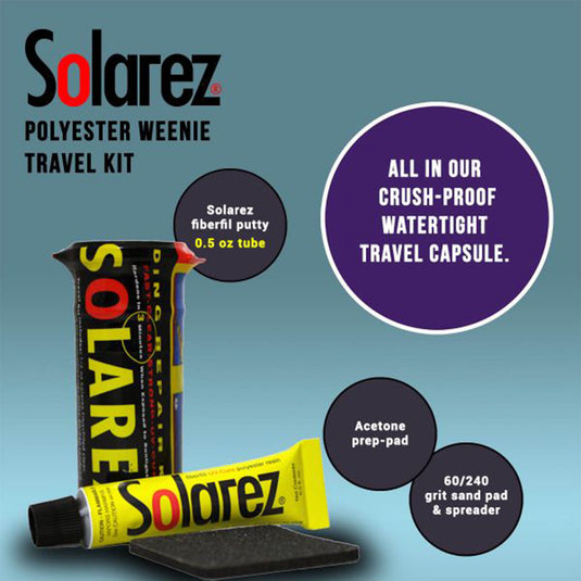 Solarez Polyester Weenie Travel Ding Repair Kit