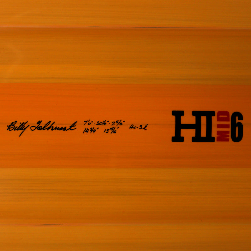 Load image into Gallery viewer, Harley Ingleby Series Mid 6 Thunderbolt Red 7&#39;0 x 20 ½ x 2 ⅝ Surfboard - Orange • DAMAGED
