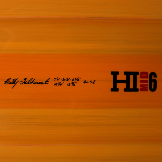 Harley Ingleby Series Mid 6 Thunderbolt Red 7'0 x 20 ½ x 2 ⅝ Surfboard - Orange • DAMAGED