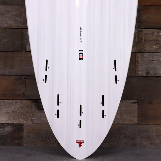 Harley Ingleby Series Mid 6 Thunderbolt Red 7'6 x 21 x 2 ¾ Surfboard - Candy White