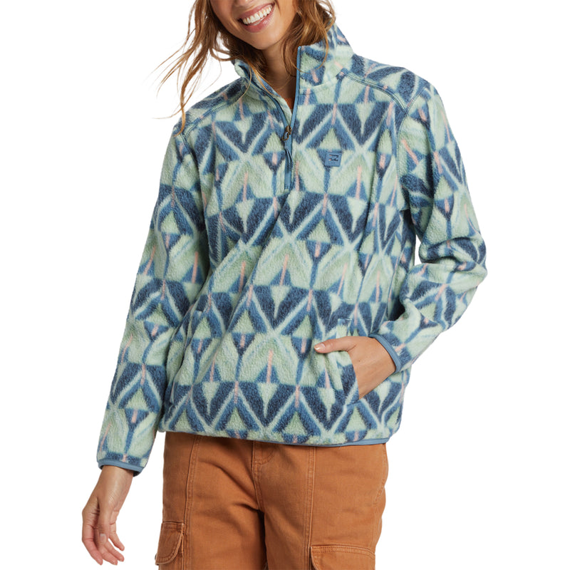 Load image into Gallery viewer, Billabong Women&#39;s A/Div Boundary Mock 3 Half-Zip Pullover Sweatshirt
