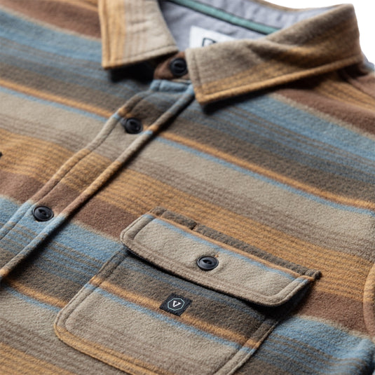 Vissla Eco-Zy Polar Long Sleeve Button-Up Flannel Shirt