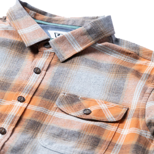 Vissla Central Coast Eco Long Sleeve Button-Up Flannel Shirt