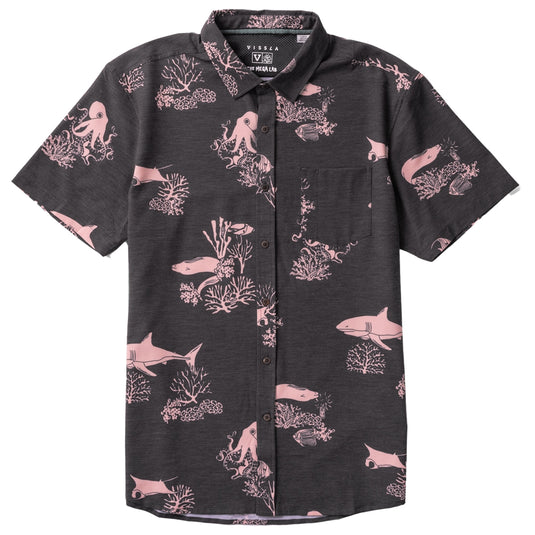 Vissla Mega Lab Hybrid Eco Short Sleeve Button-Up Shirt