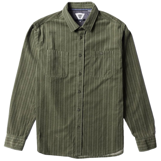 Vissla Rails Corduroy Long Sleeve Button-Up Shirt