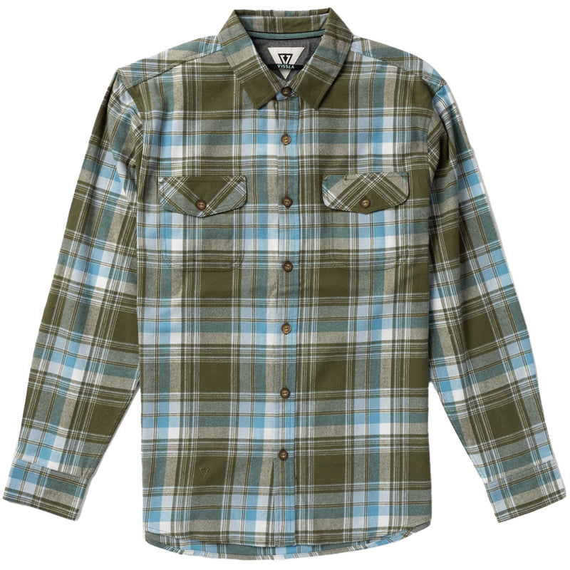 Load image into Gallery viewer, Vissla Central Coast Eco Long Sleeve Button-Up Flannel Shirt
