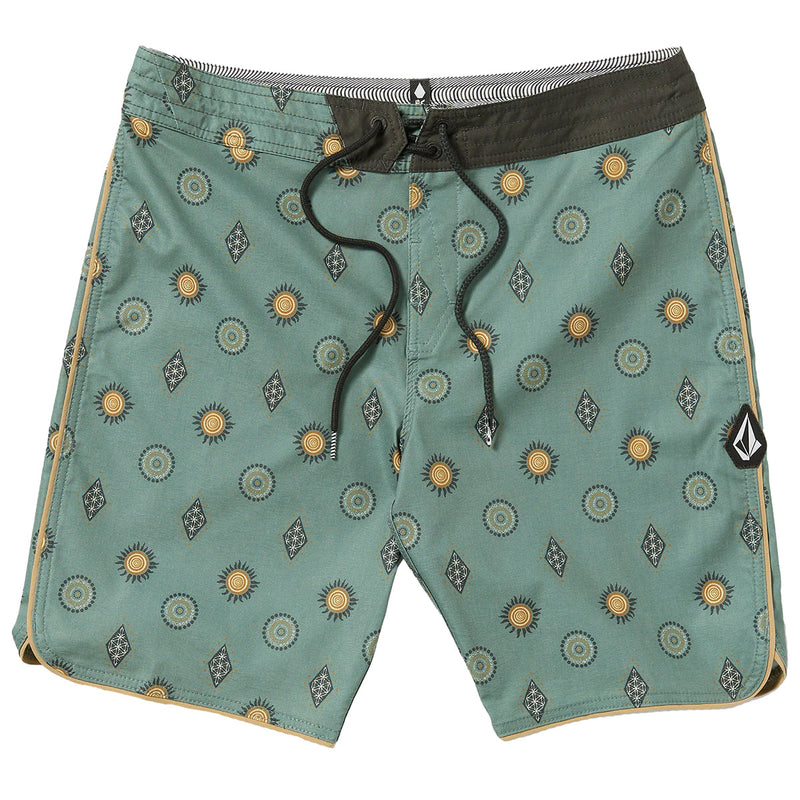 Load image into Gallery viewer, Volcom Mister Fib Scallop Stoney Trunks 19&quot; Boardshorts
