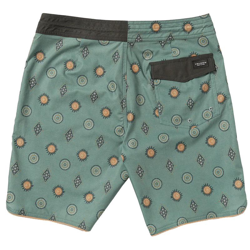 Load image into Gallery viewer, Volcom Mister Fib Scallop Stoney Trunks 19&quot; Boardshorts
