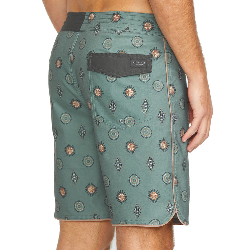 Load image into Gallery viewer, Volcom Mister Fib Scallop Stoney Trunks 19&quot; Boardshorts

