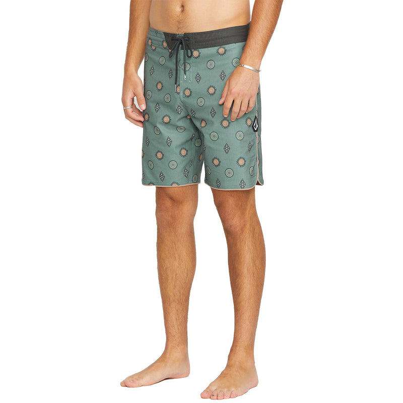 Load image into Gallery viewer, Volcom Mister Fib Scallop Stoney Trunks 19&quot; Boardshorts

