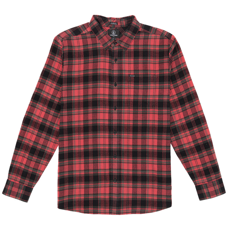 Load image into Gallery viewer, Volcom Caden Plaid Long Sleeve Button-Up Flannel Shirt
