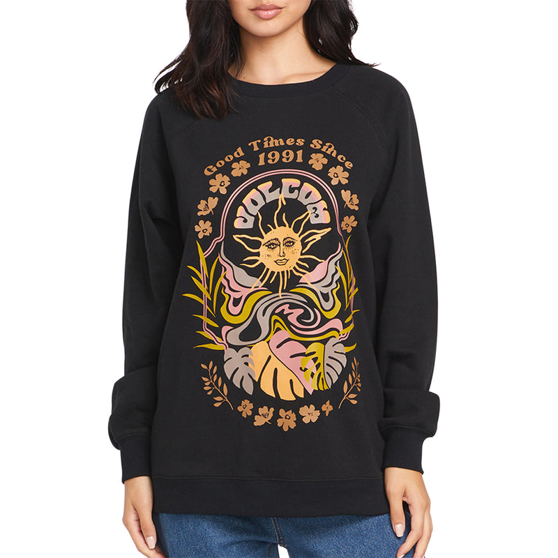 Load image into Gallery viewer, Volcom Women&#39;s Stone Magic BF Crew Sweatshirt
