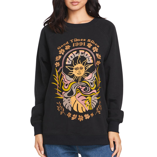 Volcom Women's Stone Magic BF Crew Sweatshirt