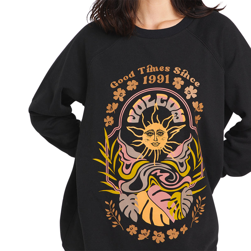 Load image into Gallery viewer, Volcom Women&#39;s Stone Magic BF Crew Sweatshirt
