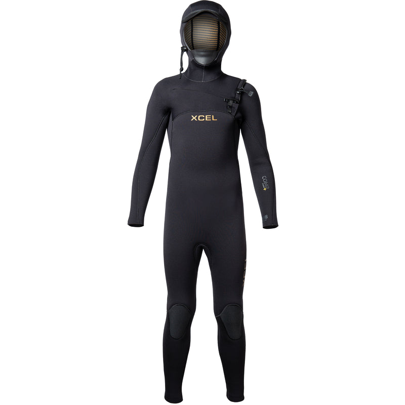 Load image into Gallery viewer, Xcel Youth Comp+ 5/4 Hooded Chest Zip Wetsuit
