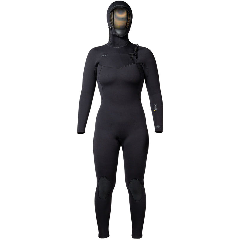 Load image into Gallery viewer, Xcel Women&#39;s Comp+ 5/4 Hooded Chest Zip Wetsuit
