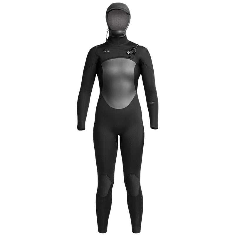 Load image into Gallery viewer, Xcel Women&#39;s Axis 5/4 Hooded Chest Zip Wetsuit
