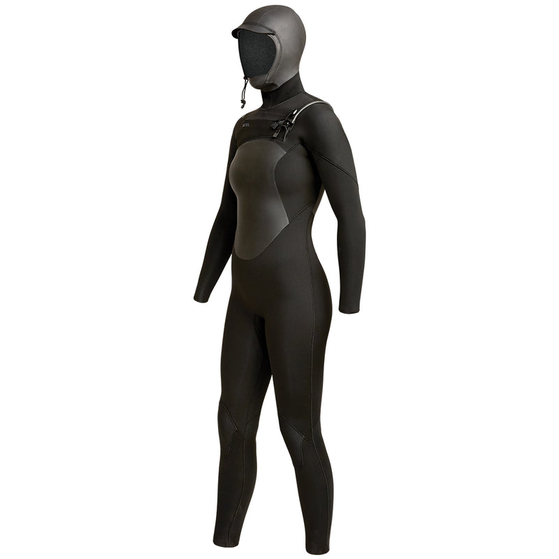 Load image into Gallery viewer, Xcel Women&#39;s Axis 5/4 Hooded Chest Zip Wetsuit
