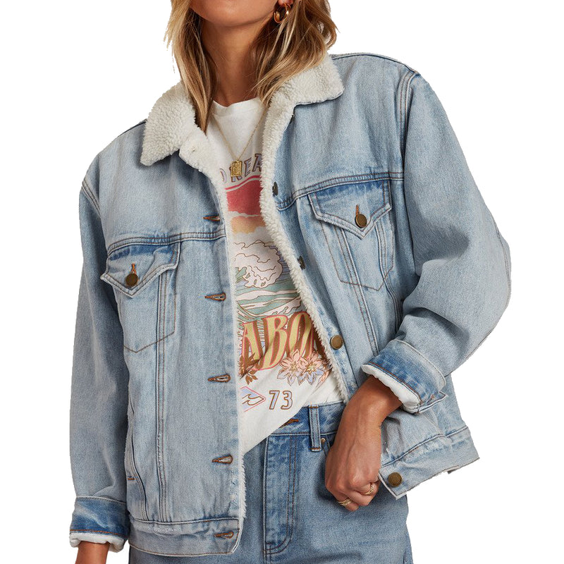 Load image into Gallery viewer, Billabong Women&#39;s Such A Trip Denim Jacket
