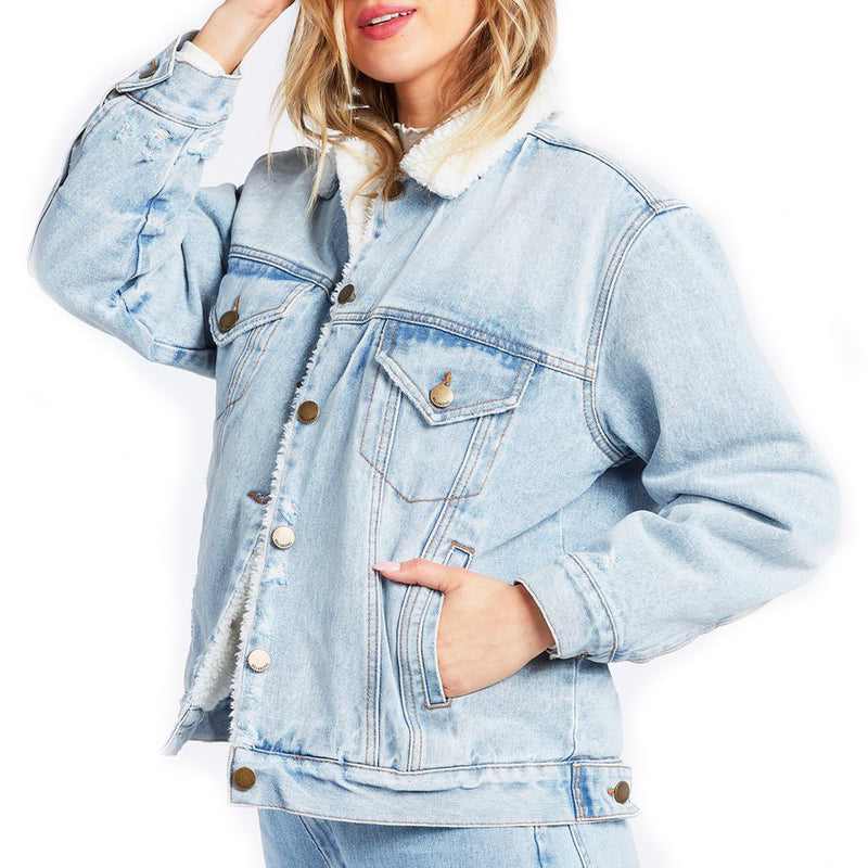 Load image into Gallery viewer, Billabong Women&#39;s Such A Trip Denim Jacket
