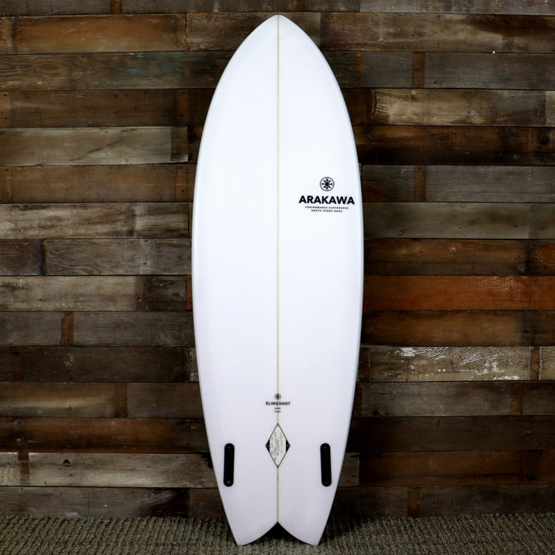 Load image into Gallery viewer, Arakawa Slingshot 5&#39;10 x 21 ⅝ x 2 ¾ Surfboard
