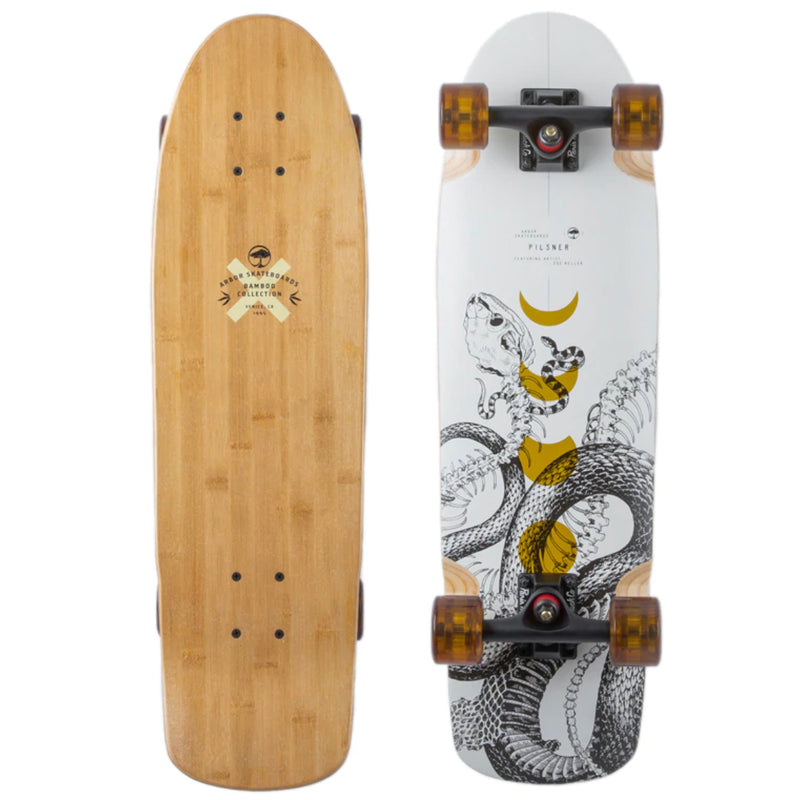 Load image into Gallery viewer, Arbor Pilsner Bamboo 28.75&quot; Skateboard Complete
