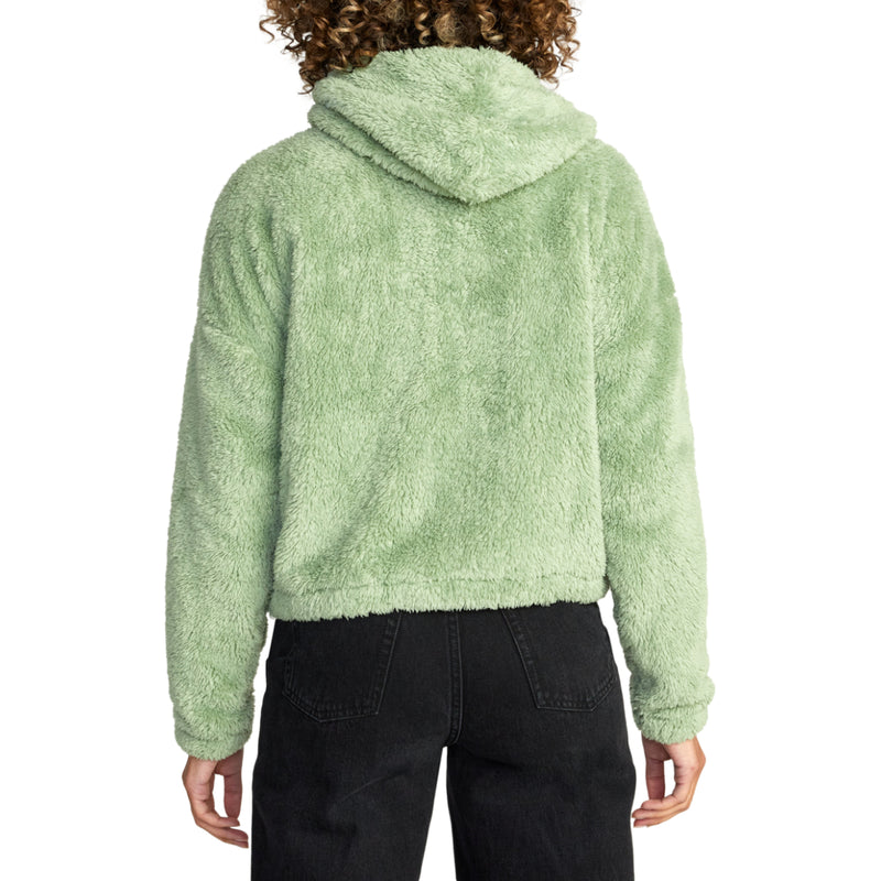 Load image into Gallery viewer, RVCA Women&#39;s Fuzzy Zip-Up Hoodie
