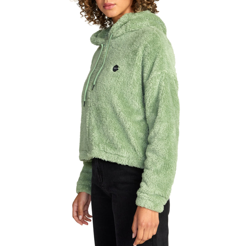 Load image into Gallery viewer, RVCA Women&#39;s Fuzzy Zip-Up Hoodie
