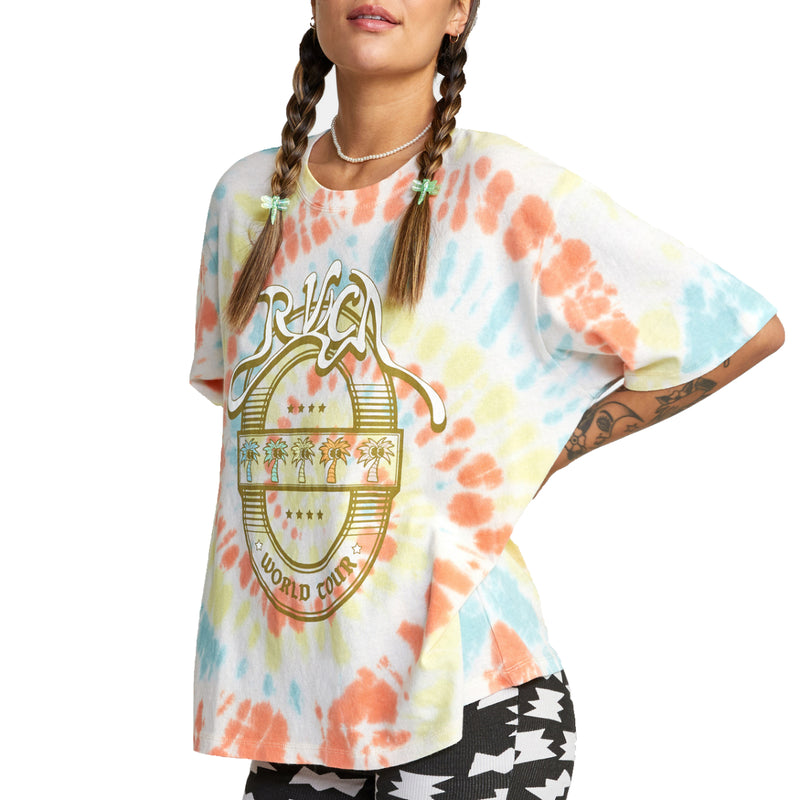 Load image into Gallery viewer, RVCA Women&#39;s World Tour Oversized T-Shirt
