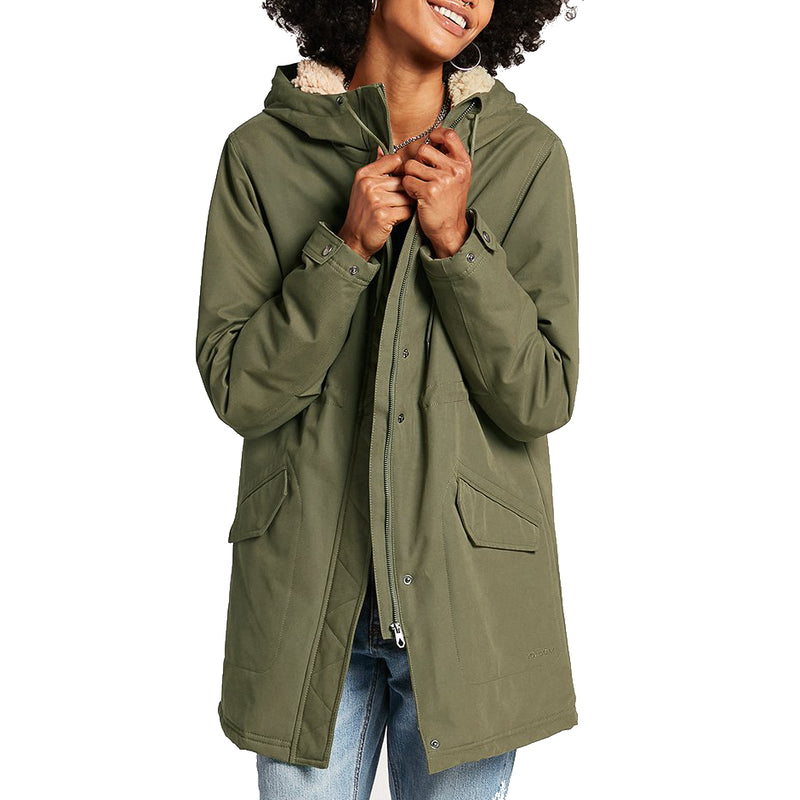 Load image into Gallery viewer, Volcom Women&#39;s Less Is More 5k Parka Zip Jacket
