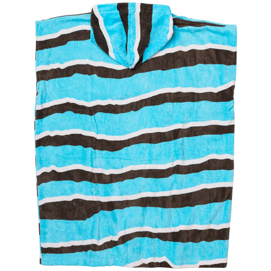 Catch Surf RIP Stripes Hooded Towel Changing Poncho - Turquoise