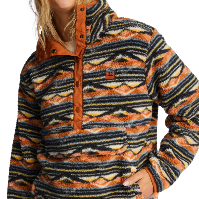 Load image into Gallery viewer, Billabong Women&#39;s A/Div Switchback Mock Neck Pullover Sweatshirt
