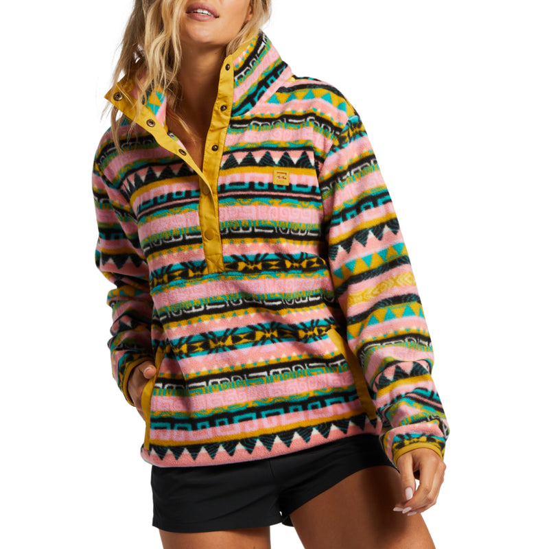 Load image into Gallery viewer, Billabong Women&#39;s Switchback Lite Mock Neck Fleece Pullover Jacket
