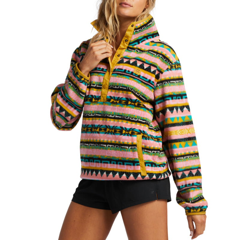 Load image into Gallery viewer, Billabong Women&#39;s Switchback Lite Mock Neck Fleece Pullover Jacket
