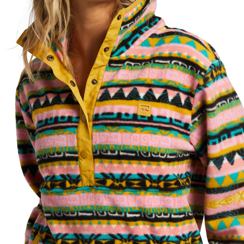 Load image into Gallery viewer, Billabong Women&#39;s Switchback Lite Mock Neck Fleece Pullover Jacket
