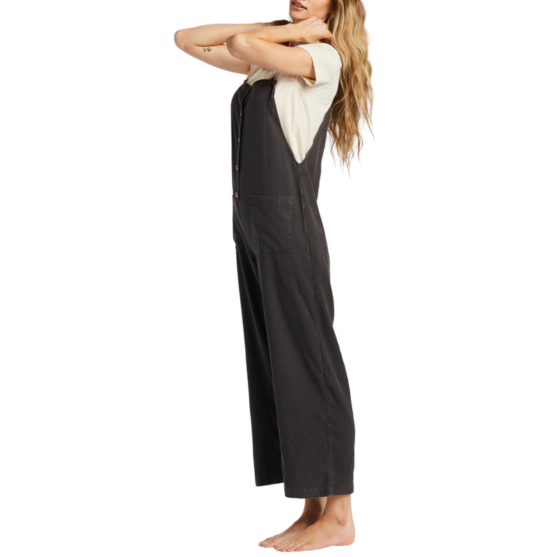 Load image into Gallery viewer, Billabong Women&#39;s Beach Cruiser Wide Leg Overalls
