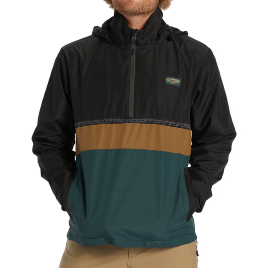 Billabong Windswell Anorak Windbreaker Half-Zip Pullover Jacket