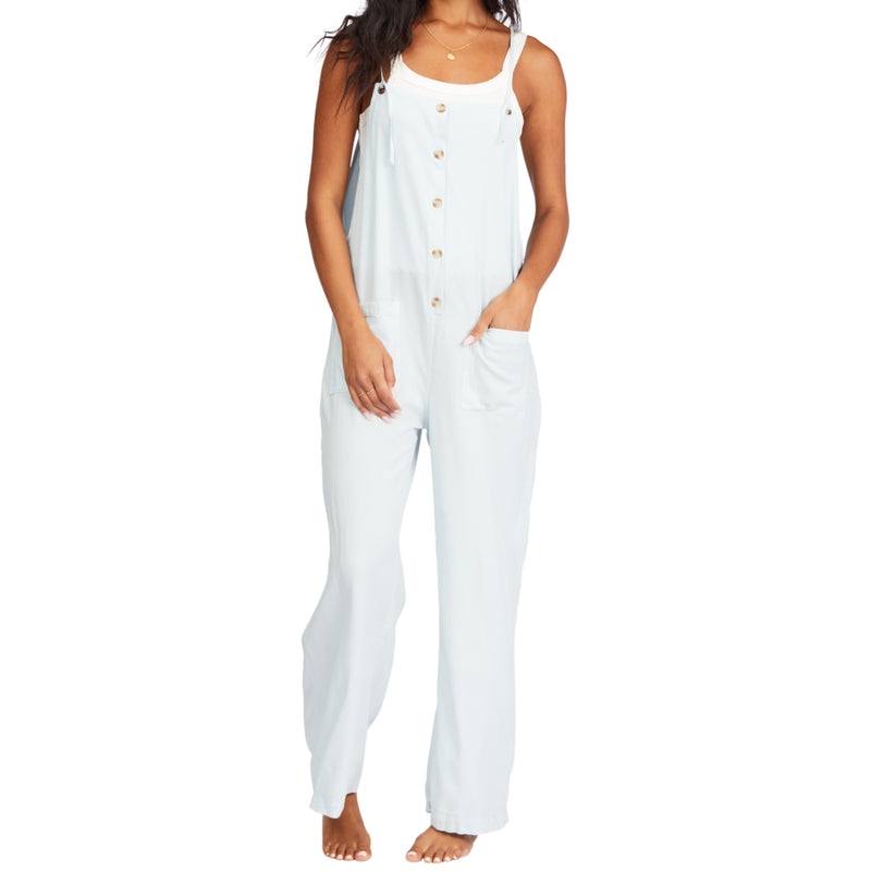 Load image into Gallery viewer, Billabong Women&#39;s Beach Cruiser Wide Leg Overalls
