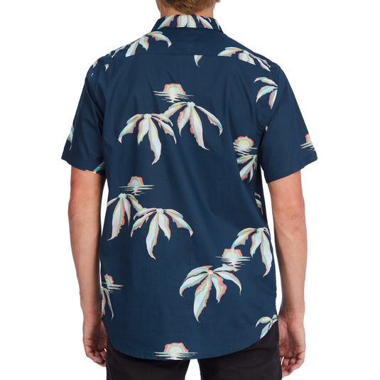 Billabong Sundays Floral Button Down Short Sleeve Shirt