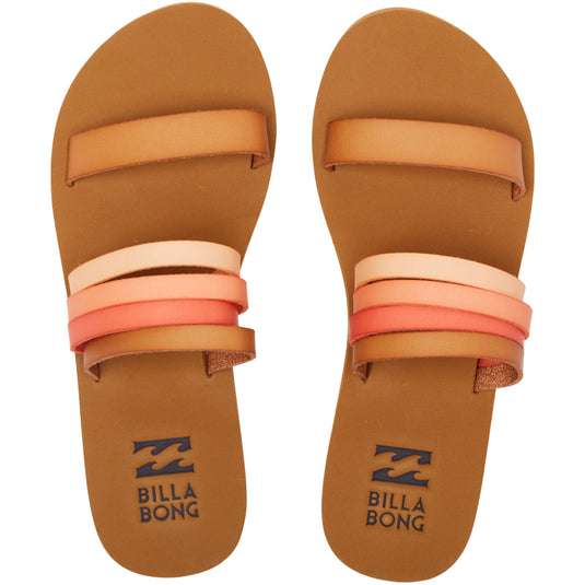 Billabong Women\'s Slide Sandals Surf Multi-Strap Cleanline Sunny Isles –