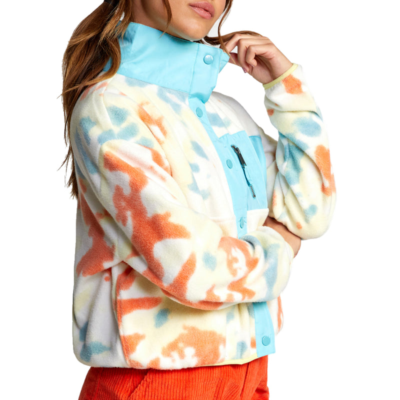 Load image into Gallery viewer, RVCA Women&#39;s Day Off Tie Dye Button Up Jacket
