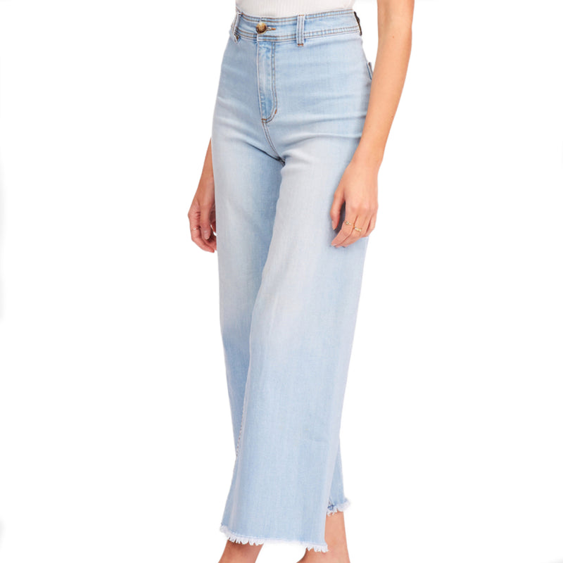 Load image into Gallery viewer, Billabong Women&#39;s Free Fall Indigo Wide-Leg Jeans
