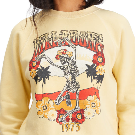 Billabong Women's Shrunken Crew Sweatshirt