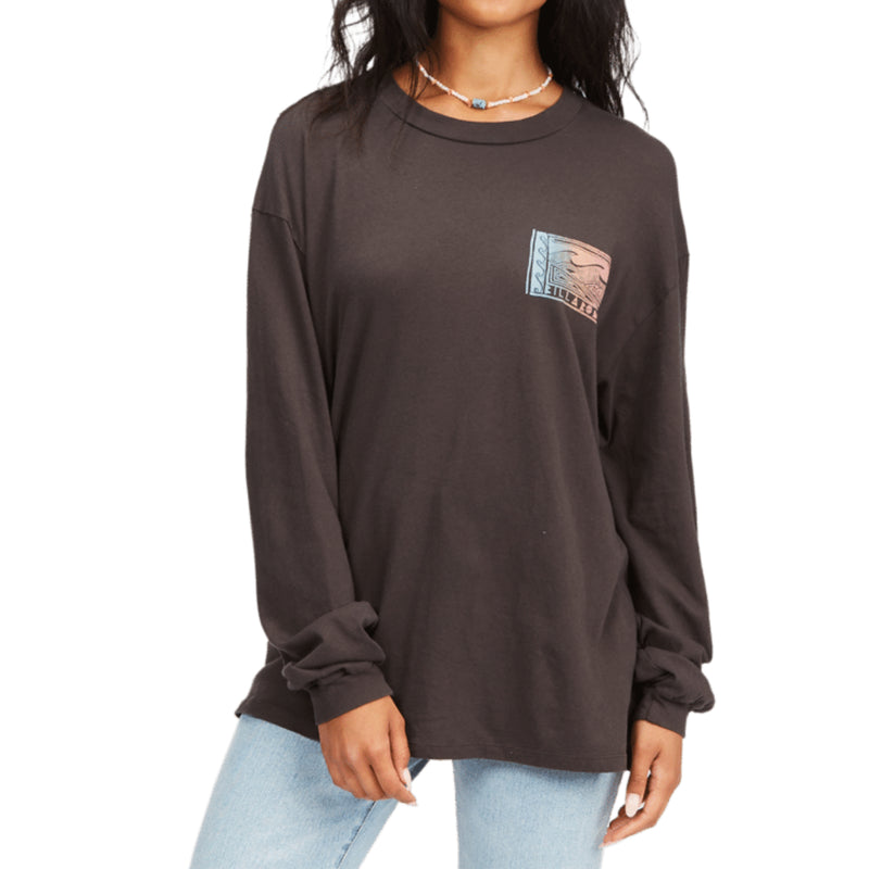 Load image into Gallery viewer, Billabong Women&#39;s Way Out Graphic Long Sleeve T-Shirt
