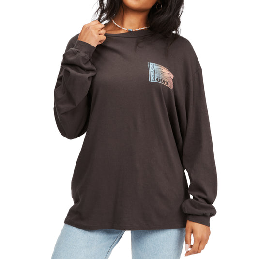 Billabong Women's Way Out Graphic Long Sleeve T-Shirt