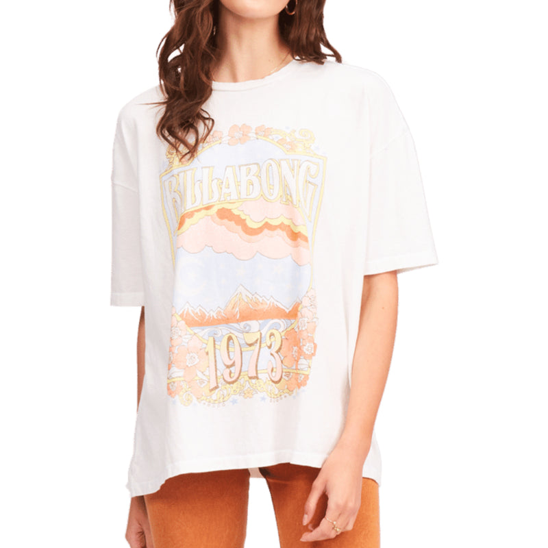 Load image into Gallery viewer, Billabong Women&#39;s Wild Mountain Oversized Graphic T-Shirt
