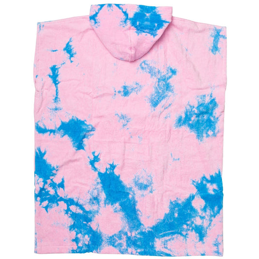 Catch Surf Blair Hooded Towel Changing Poncho - Pink/Blue Tie-Dye